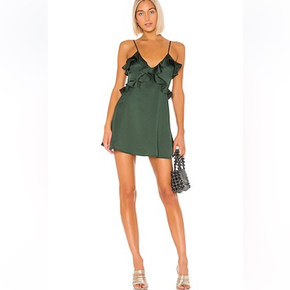 HOUSE OF HARLOW 1960 X REVOLVE Amita Dress in Emerald